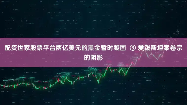 配资世家股票平台两亿美元的黑金暂时凝固  ③ 爱泼斯坦案卷宗的阴影